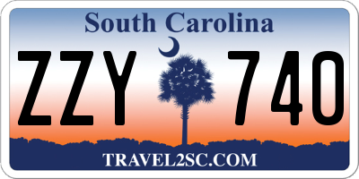 SC license plate ZZY740