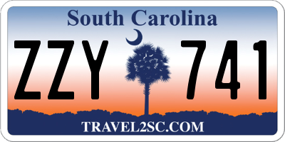 SC license plate ZZY741