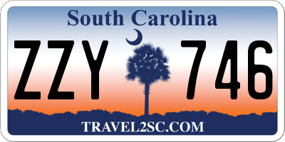 SC license plate ZZY746