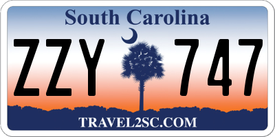 SC license plate ZZY747