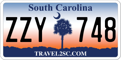 SC license plate ZZY748