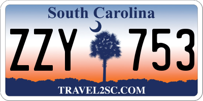 SC license plate ZZY753