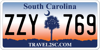 SC license plate ZZY769