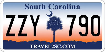 SC license plate ZZY790