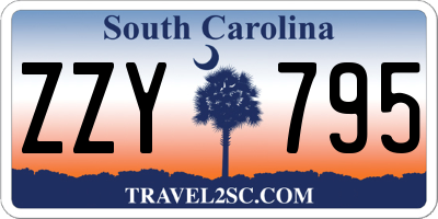 SC license plate ZZY795