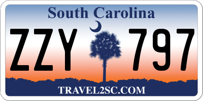 SC license plate ZZY797