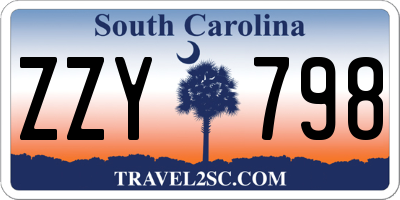 SC license plate ZZY798