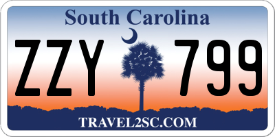 SC license plate ZZY799