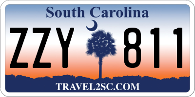 SC license plate ZZY811