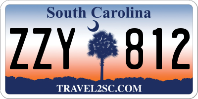 SC license plate ZZY812