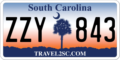 SC license plate ZZY843