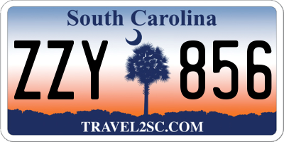 SC license plate ZZY856