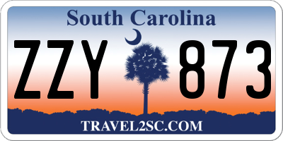 SC license plate ZZY873