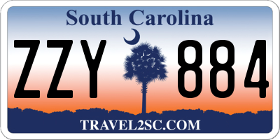 SC license plate ZZY884