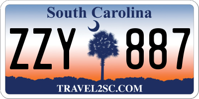SC license plate ZZY887