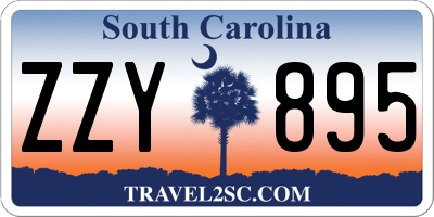 SC license plate ZZY895