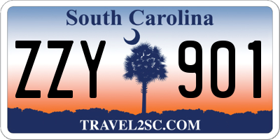 SC license plate ZZY901