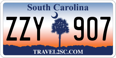 SC license plate ZZY907