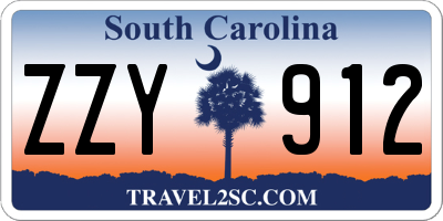 SC license plate ZZY912