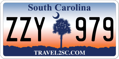 SC license plate ZZY979