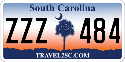 SC license plate ZZZ484