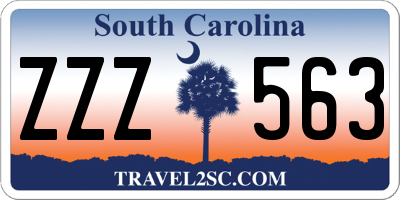 SC license plate ZZZ563