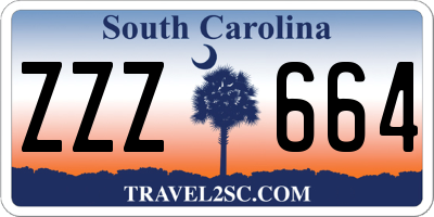 SC license plate ZZZ664