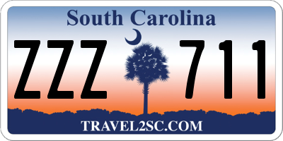 SC license plate ZZZ711