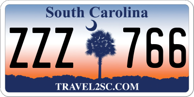 SC license plate ZZZ766
