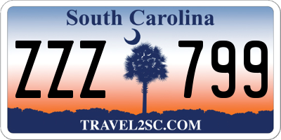 SC license plate ZZZ799