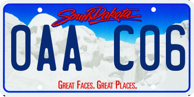 SD license plate 0AAC06