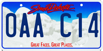 SD license plate 0AAC14