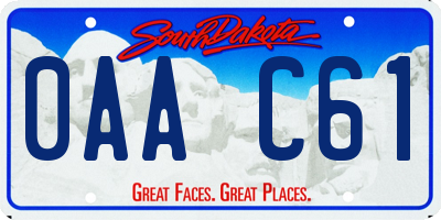 SD license plate 0AAC61