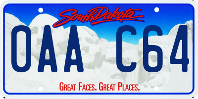 SD license plate 0AAC64