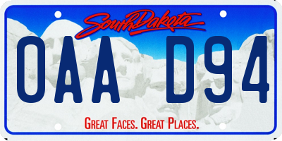 SD license plate 0AAD94