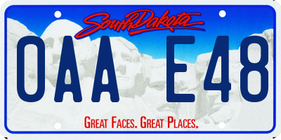 SD license plate 0AAE48