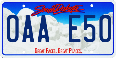 SD license plate 0AAE50