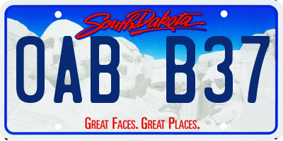 SD license plate 0ABB37