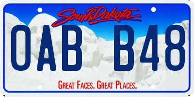 SD license plate 0ABB48