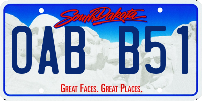 SD license plate 0ABB51