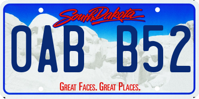 SD license plate 0ABB52