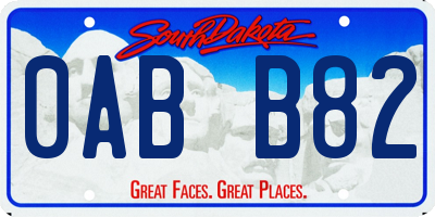 SD license plate 0ABB82