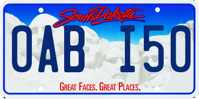 SD license plate 0ABI50