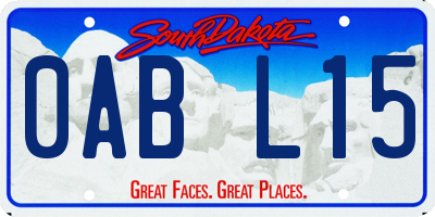 SD license plate 0ABL15