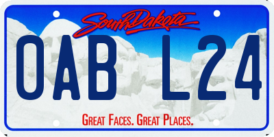 SD license plate 0ABL24