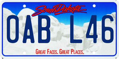 SD license plate 0ABL46