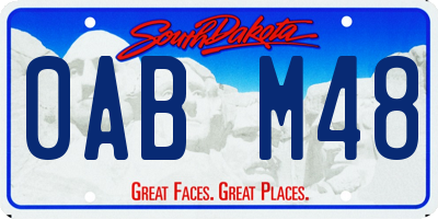 SD license plate 0ABM48