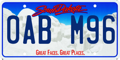 SD license plate 0ABM96