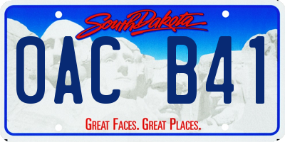 SD license plate 0ACB41