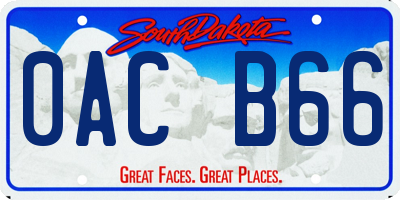 SD license plate 0ACB66